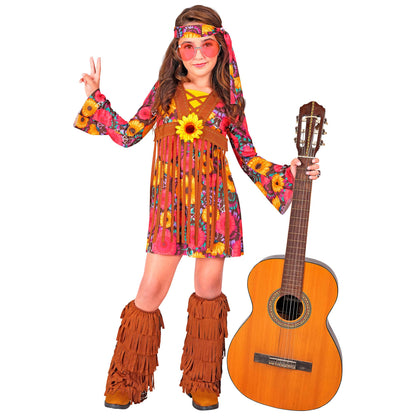 "HIPPIE" (Kleid, Stirnband, Stiefelüberzieher) – Vorderansicht
