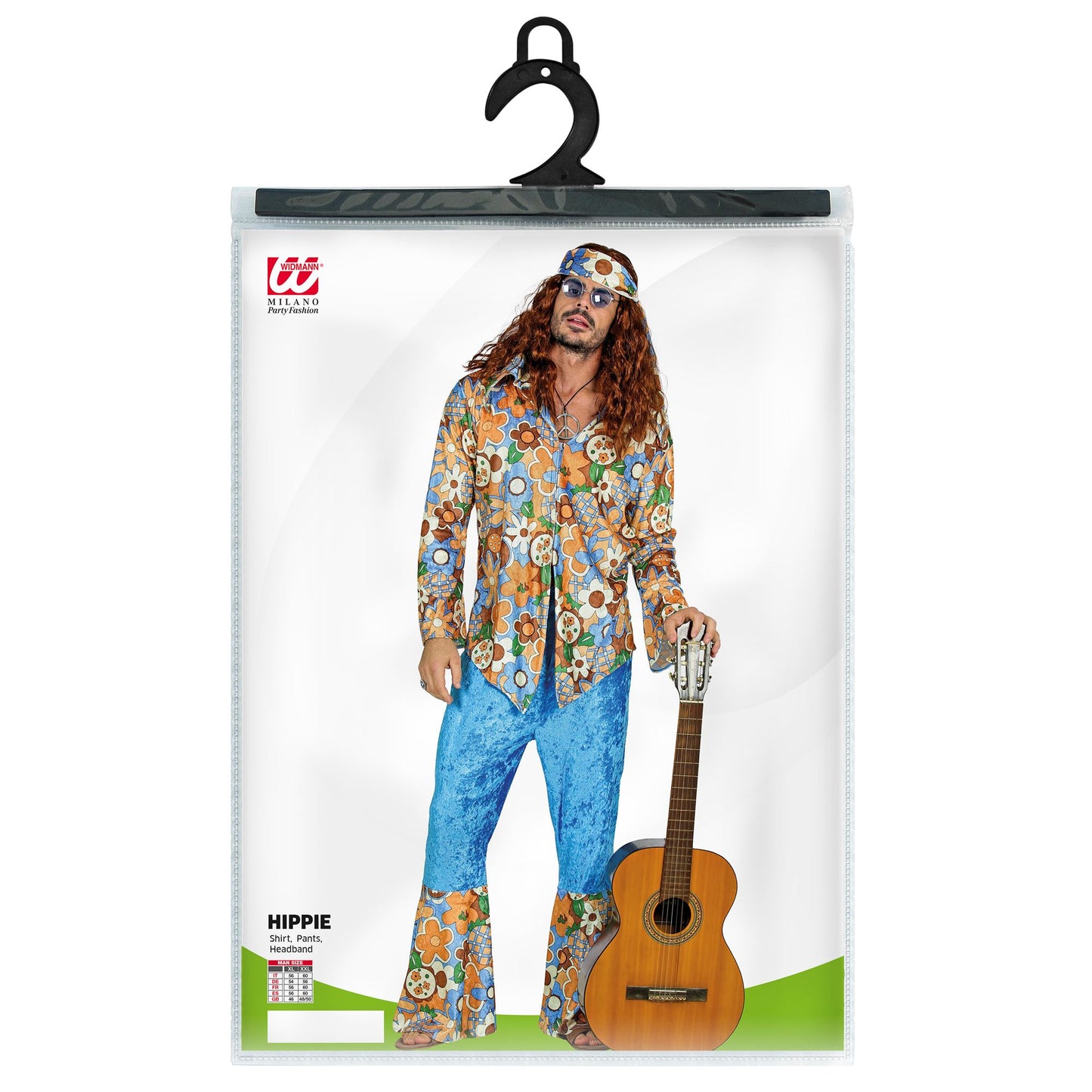 "HIPPIE MAN" aus Samt (Hemd, Hose,Stirnband) – Ansicht 5
