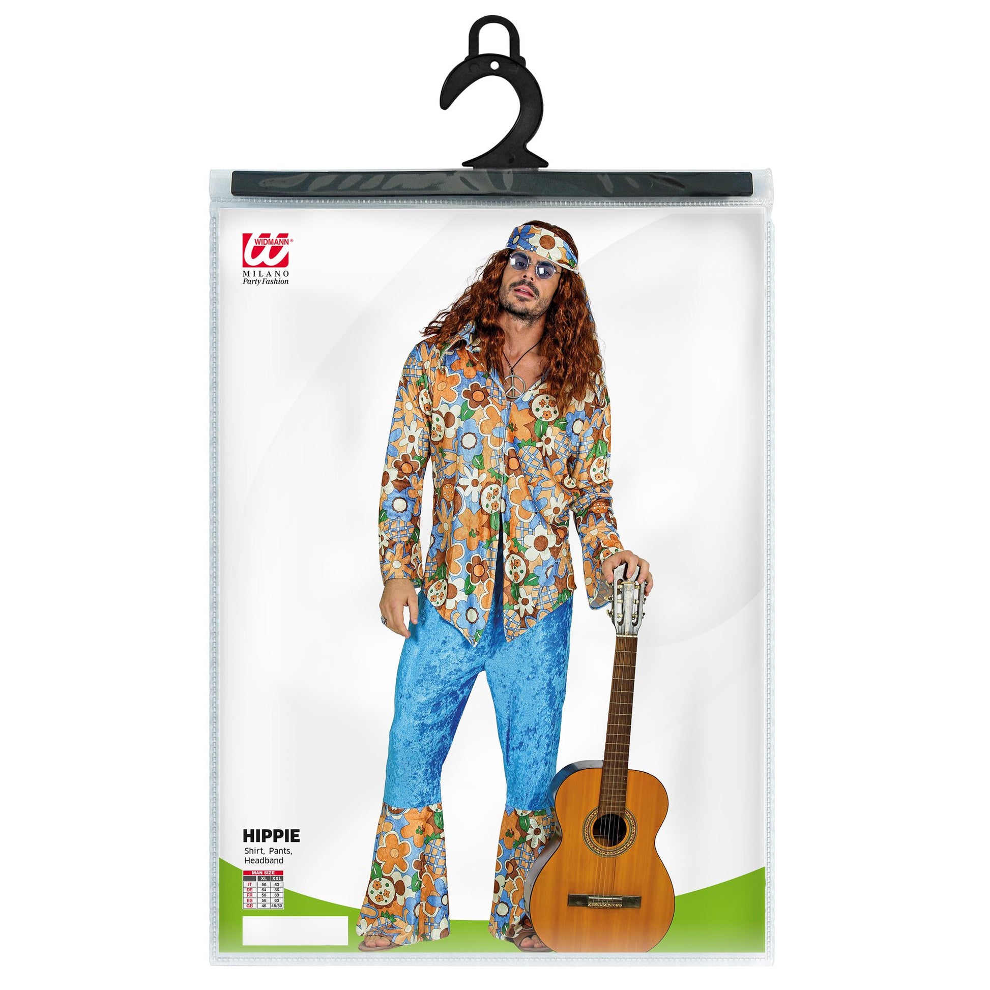 "HIPPIE MAN" aus Samt (Hemd, Hose,Stirnband) – Ansicht 5