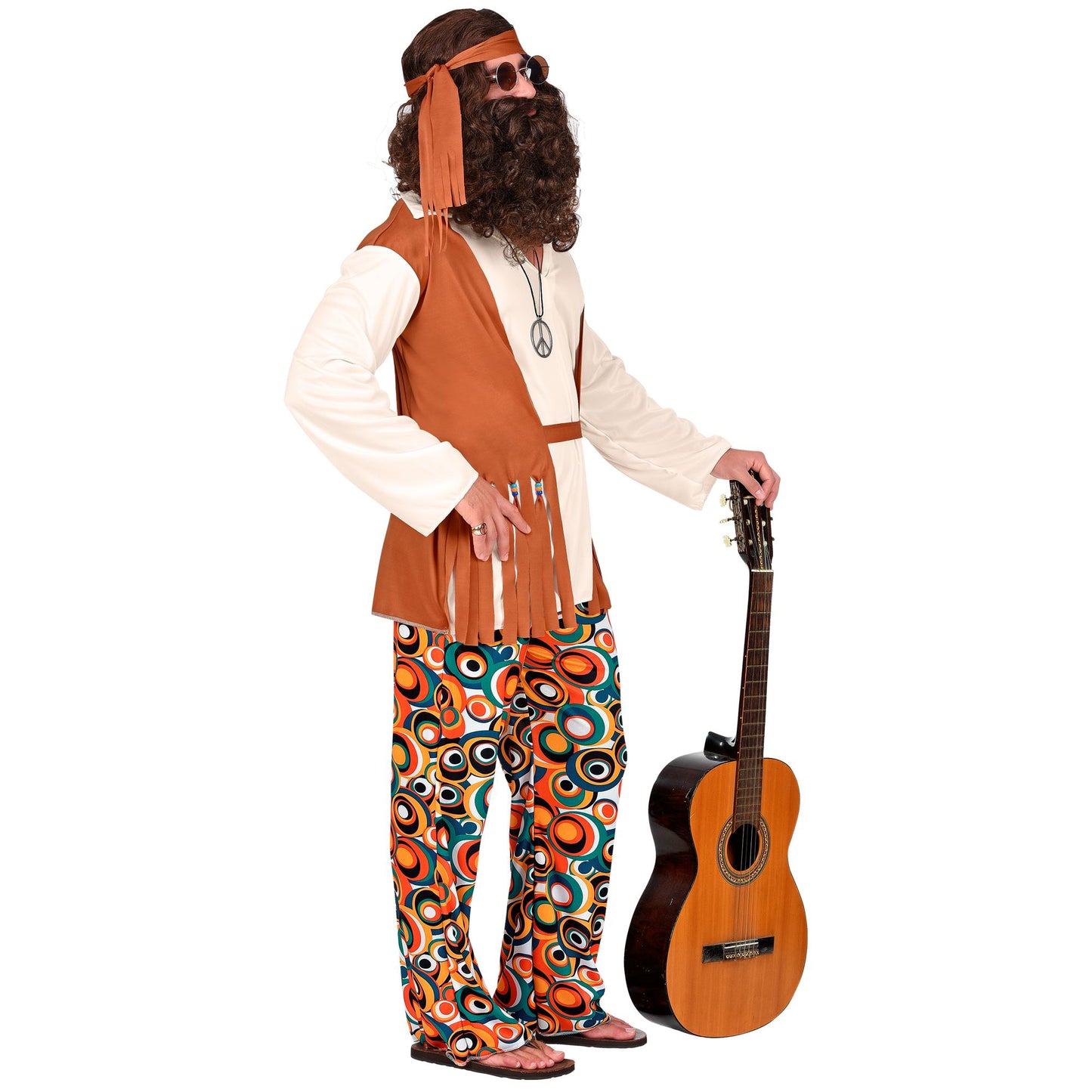 "HIPPIE" (Oberteil mit Weste, Hose, Gürtel, Stirnband) – Ansicht 3
