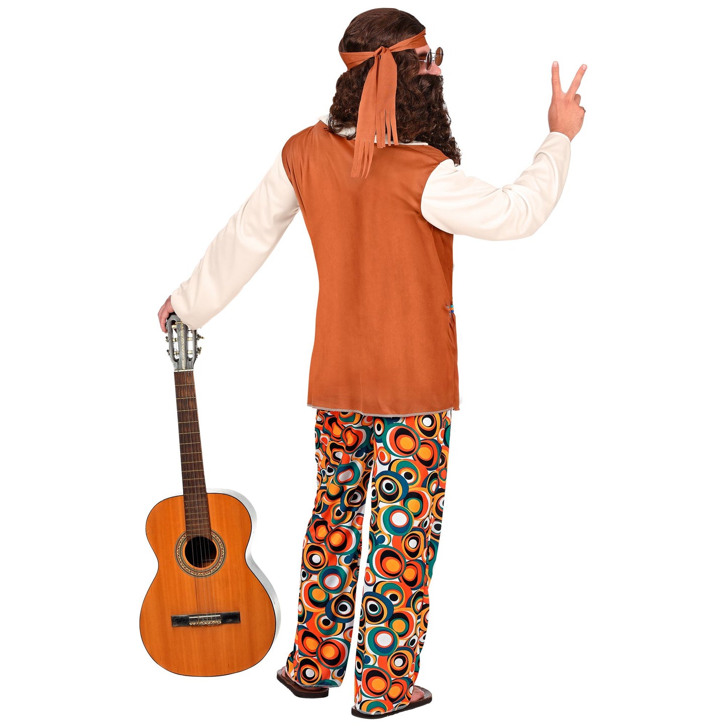 "HIPPIE" (Oberteil mit Weste, Hose, Gürtel, Stirnband) – Ansicht 4