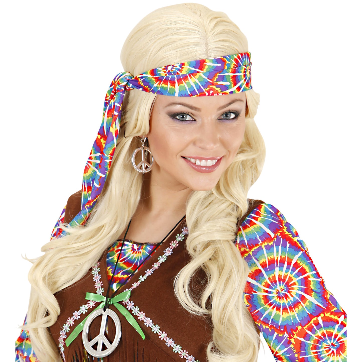 "HIPPIE SET PEACE KETTE & OHRRINGE" – Ansicht 3