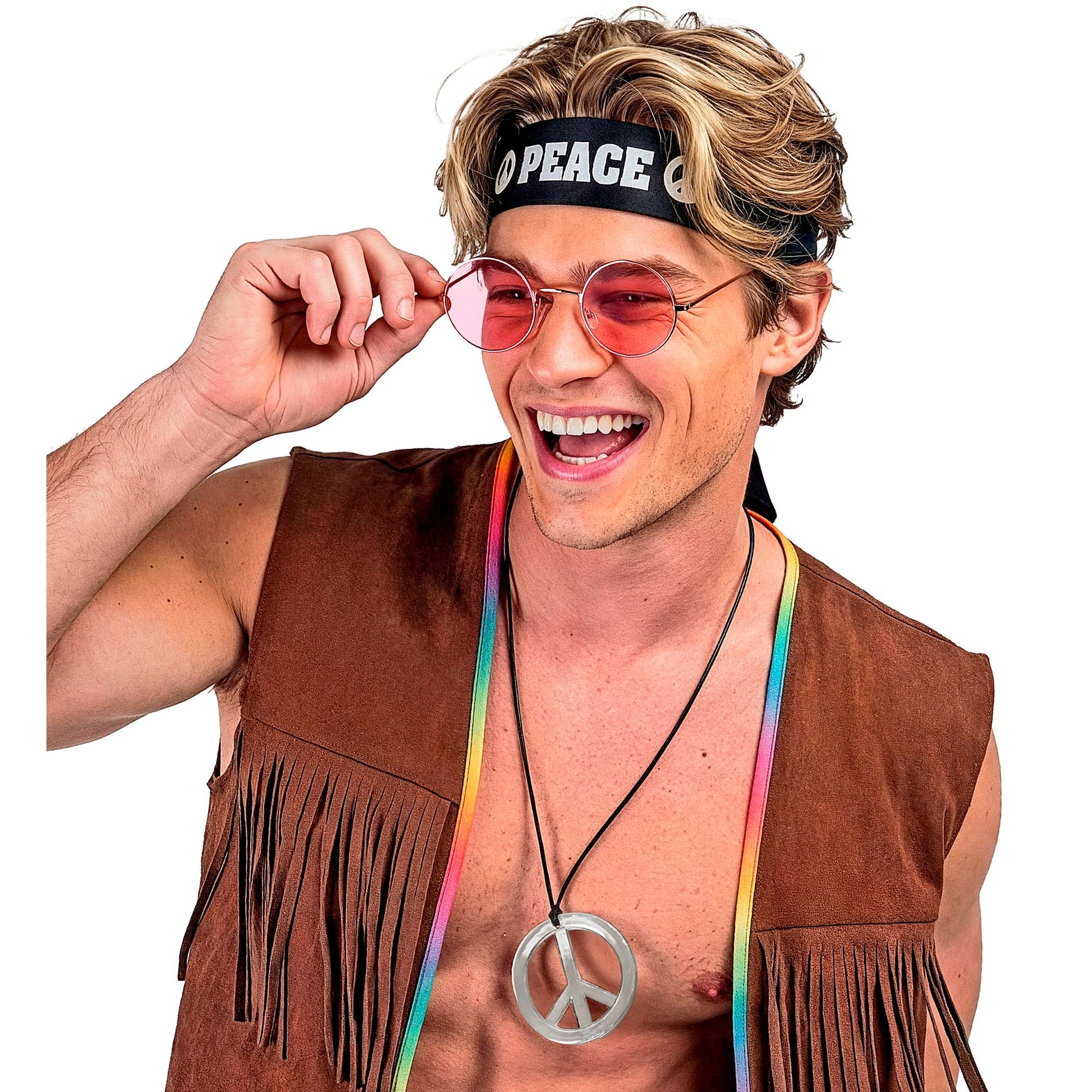 "HIPPIE SET" (Stirnband, Brille, Kette) – Ansicht 4
