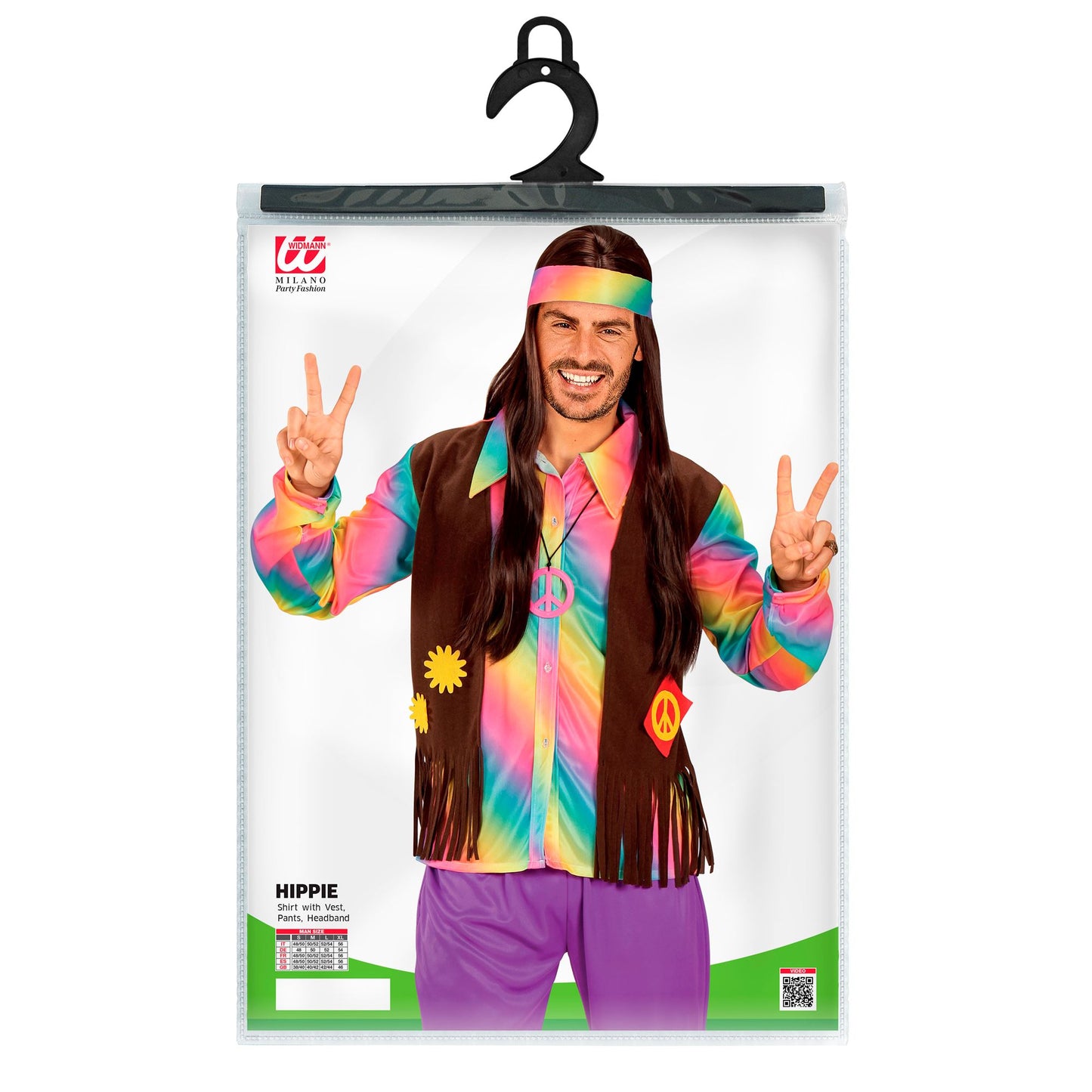"HIPPIE" (Shirt mit Weste, Hose, Stirnband) – Ansicht 5