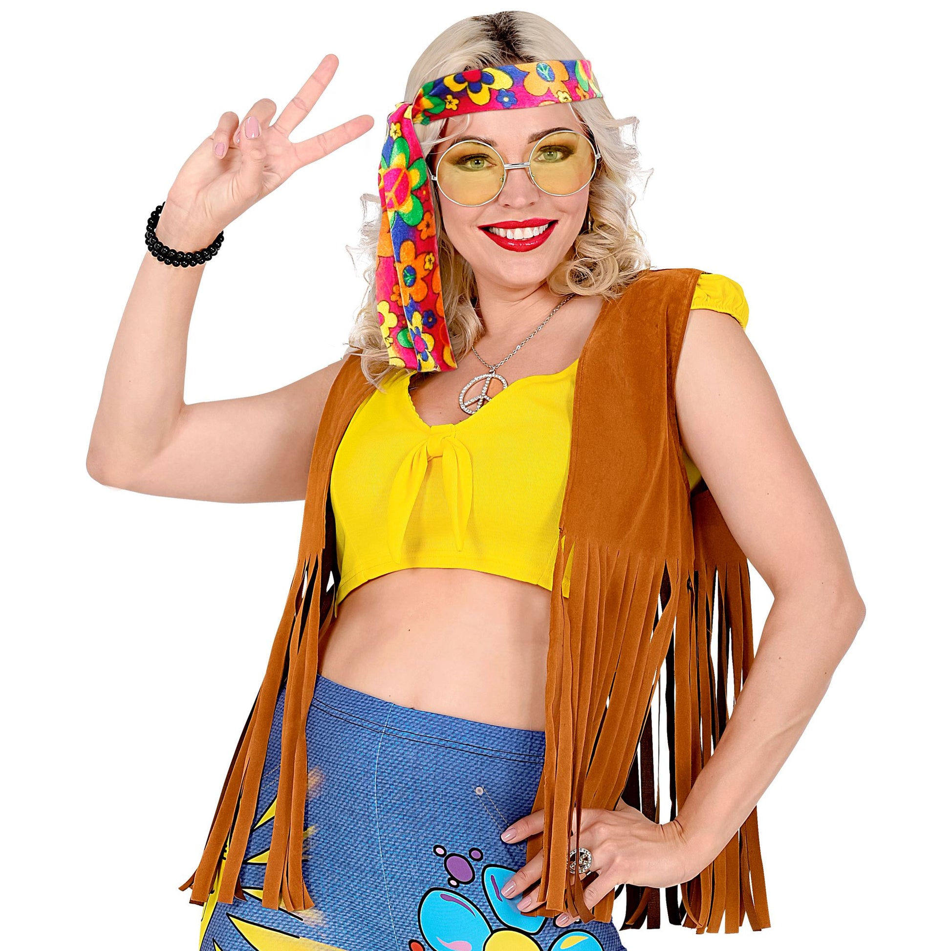 "HIPPIE" (Weste mit Stirnband) – Vorderansicht