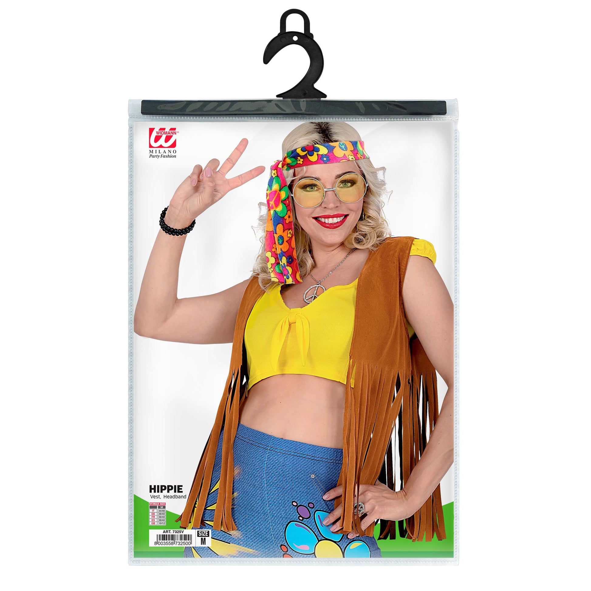"HIPPIE" (Weste mit Stirnband) – Detailansicht