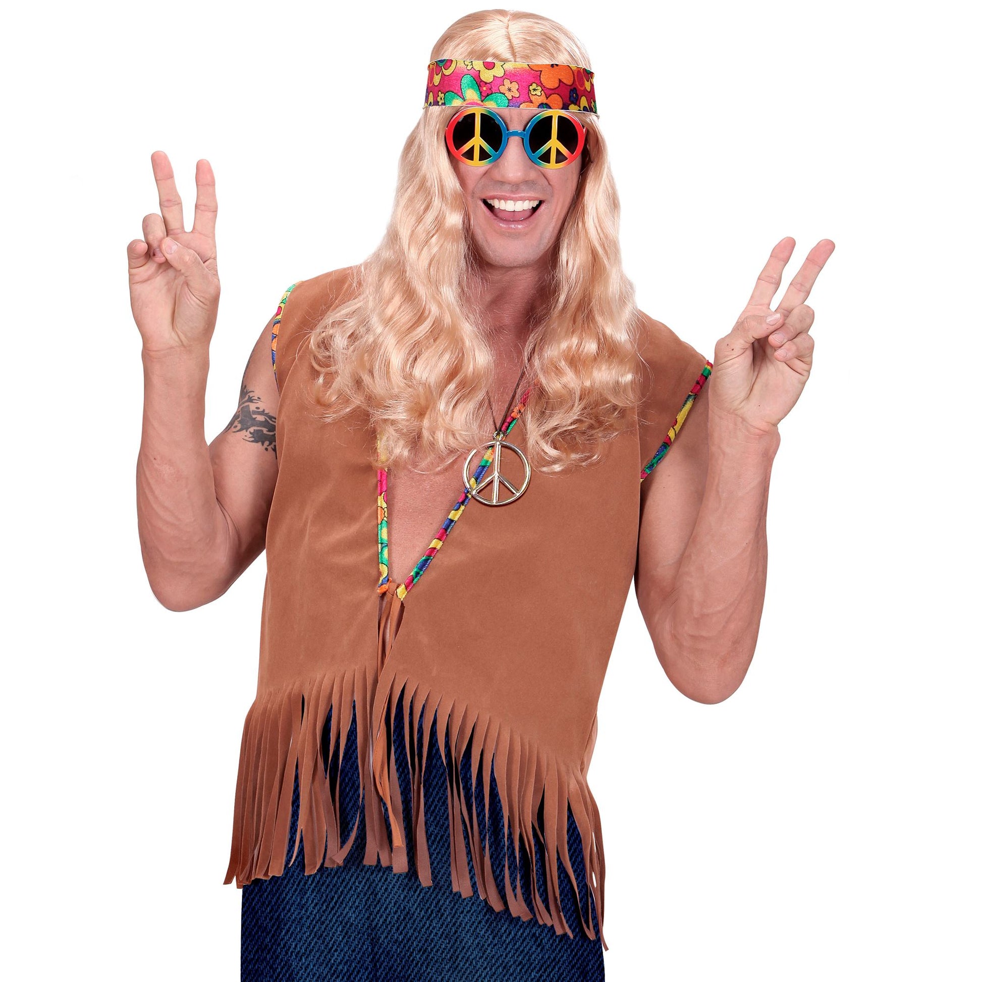 "HIPPIE" (Weste mit Stirnband) – Detailansicht