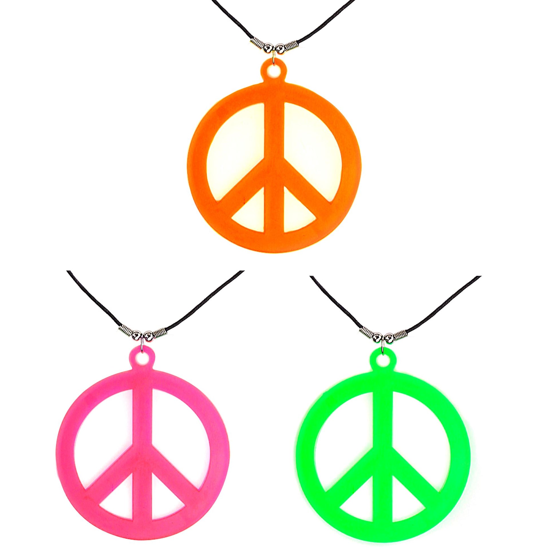 "HIPPIEKETTE NEON" in 3 Farben sort – Vorderansicht