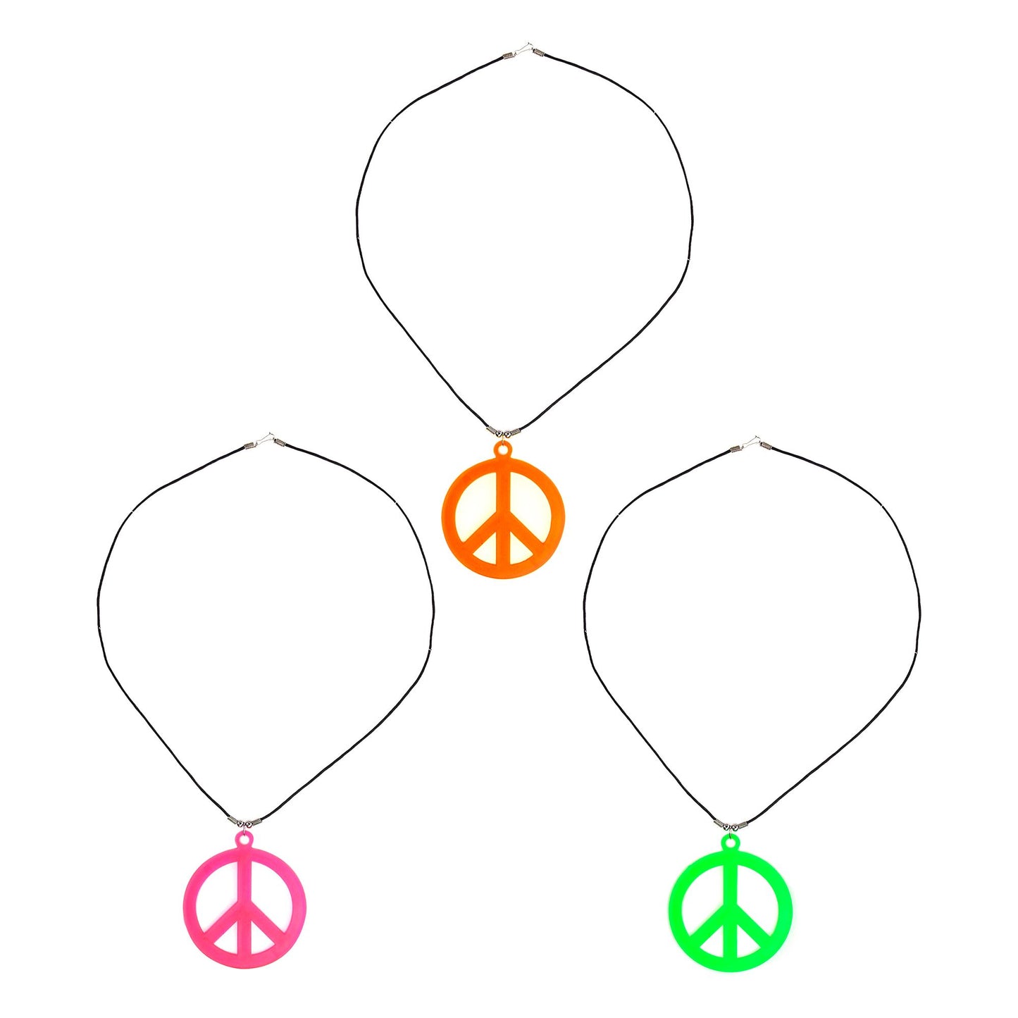 "HIPPIEKETTE NEON" in 3 Farben sort – Detailansicht