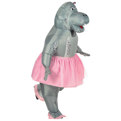 "HIPPO BALLERINA" (aufblasbares Kostüm m. integriertem Gebläse & Maske) – Ansicht 3