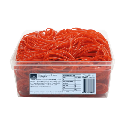 Hitschies Schnüre Erdbeere Fruchtgummi 1000 g Beutel – Detailansicht