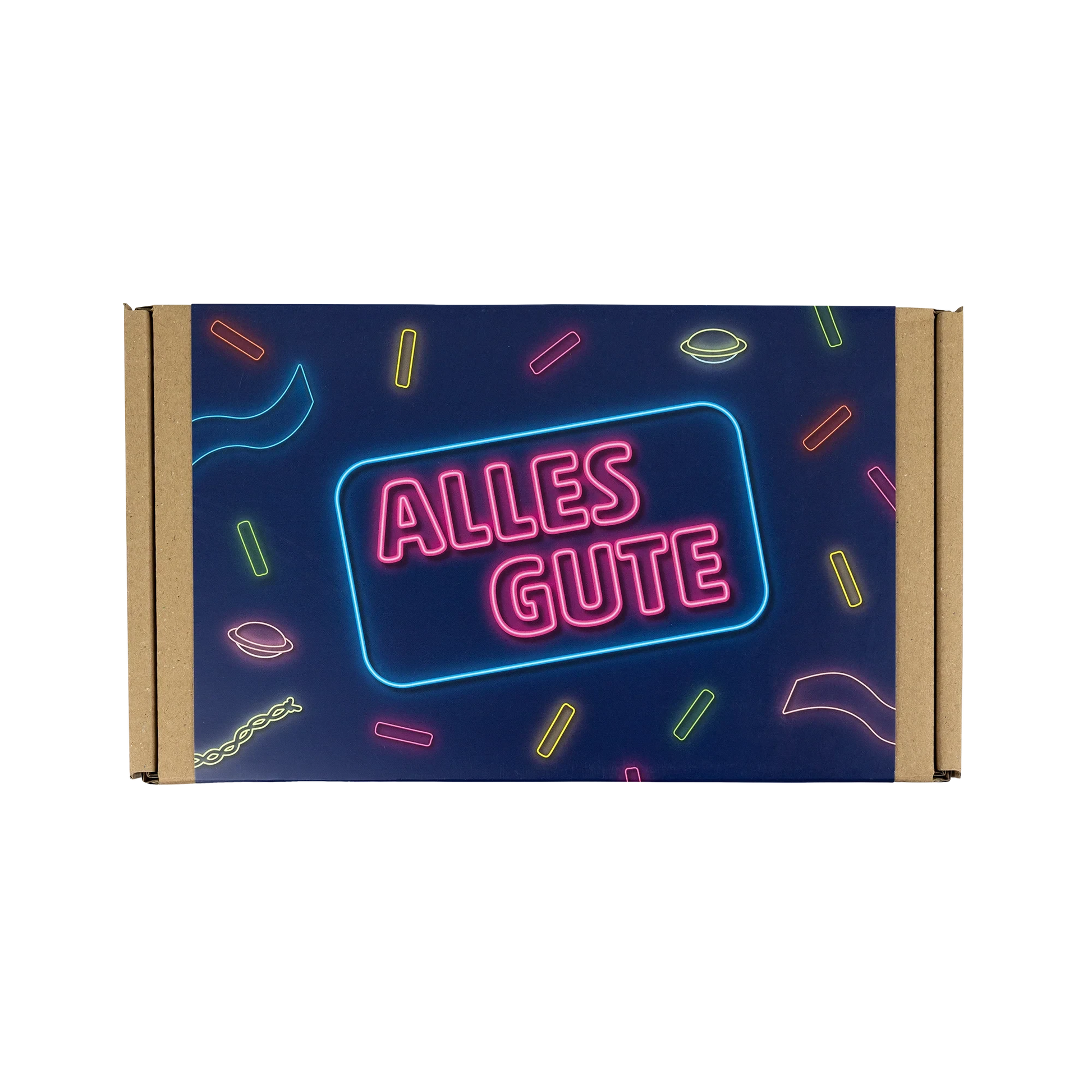 Bunte Geschenkbox mit verschiedenen sauren Hitschies-Süßigkeiten, 1080g, 31x18x13 cm.