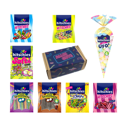 Hitschies Alles Gute Box Fruchtgummi Kaubonbons 1080 g Geschenkbox