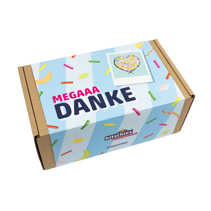 Hitschies Mega Danke Box Kaubonbon-Mix 1080 g – Anwendungsansicht
