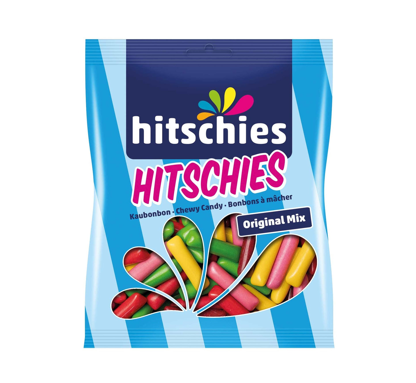 hitschies Original Mix 150g Kaubonbon bunt Frucht Lakritz Packung – Produktansicht