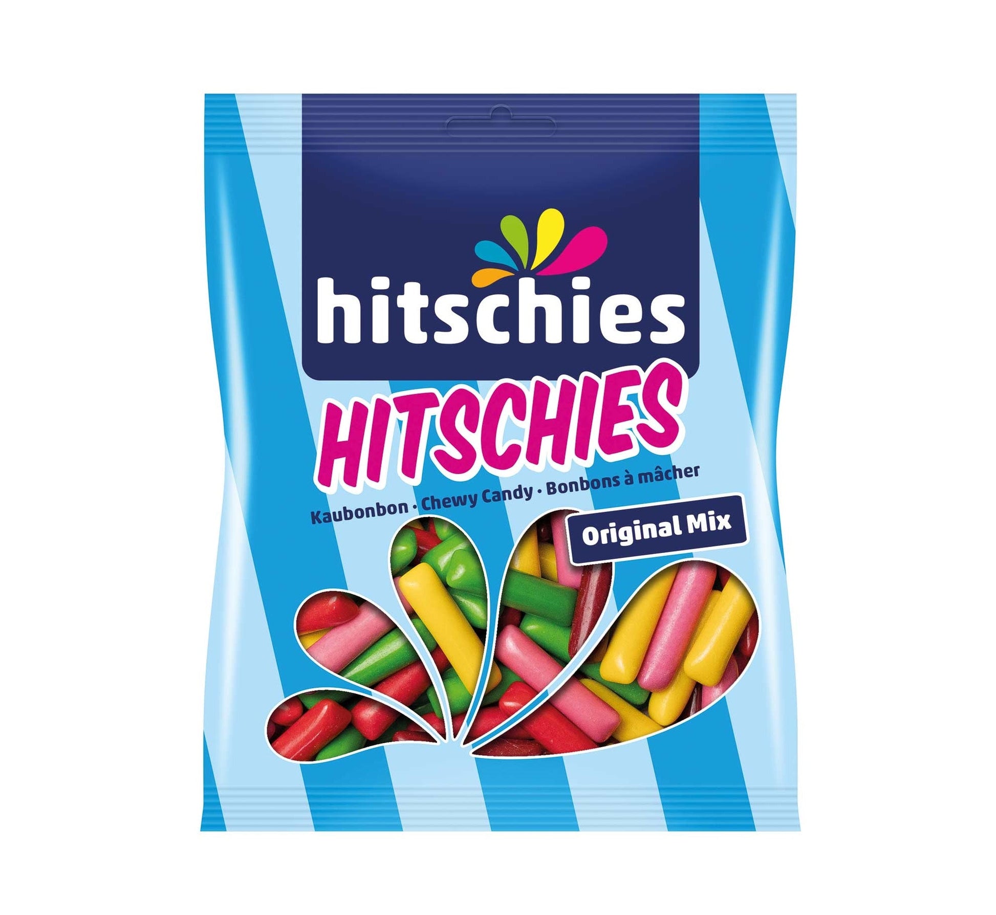 hitschies Original Mix 150g Kaubonbon bunt Frucht Lakritz Packung – Produktansicht