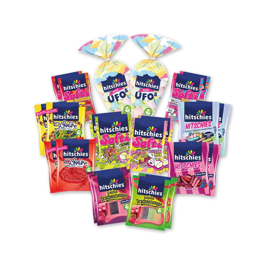 Hitschies Sweet Treats Bündel 22 Stück Kaubonbons – Detailansicht