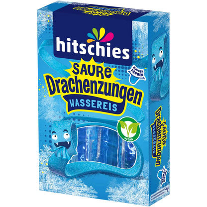 Hitschies Saure Drachenzungen Blue Edition Wassereis 10x40ml Packung