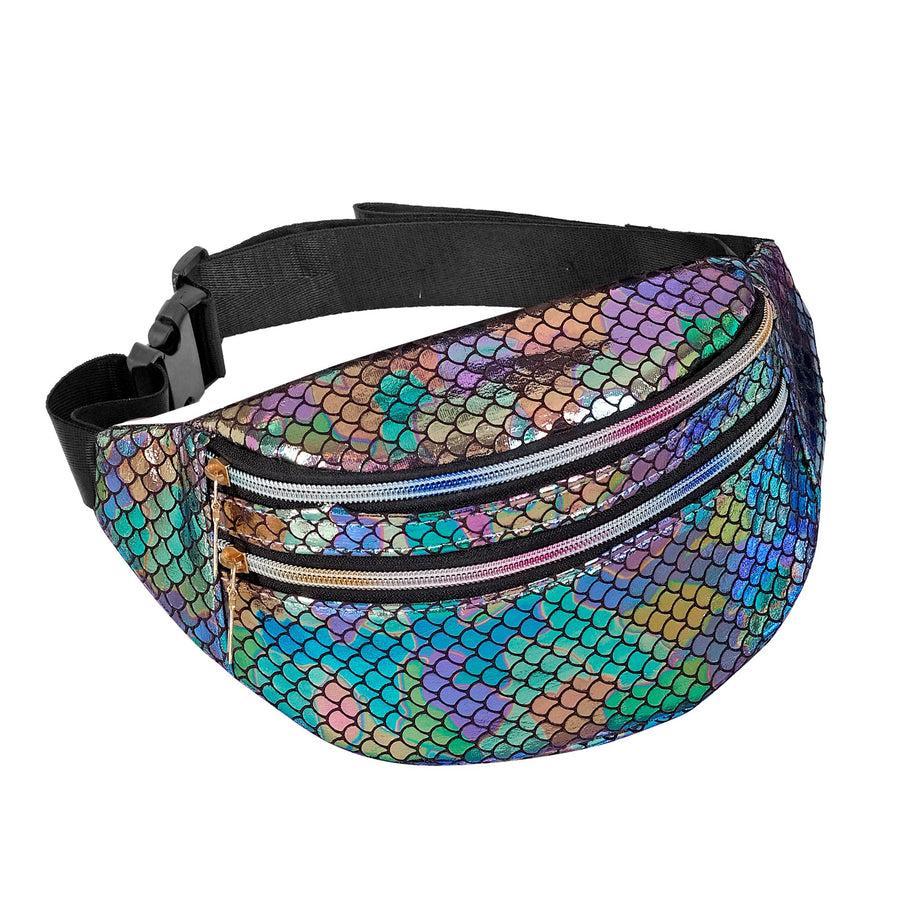 "HOLOGRAFISCHE SCHUPPEN GÜRTELTASCHE" – Vorderansicht