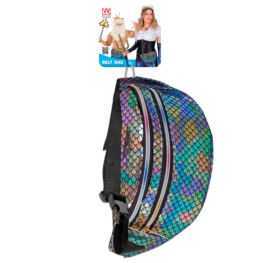 "HOLOGRAFISCHE SCHUPPEN GÜRTELTASCHE" – Detailansicht