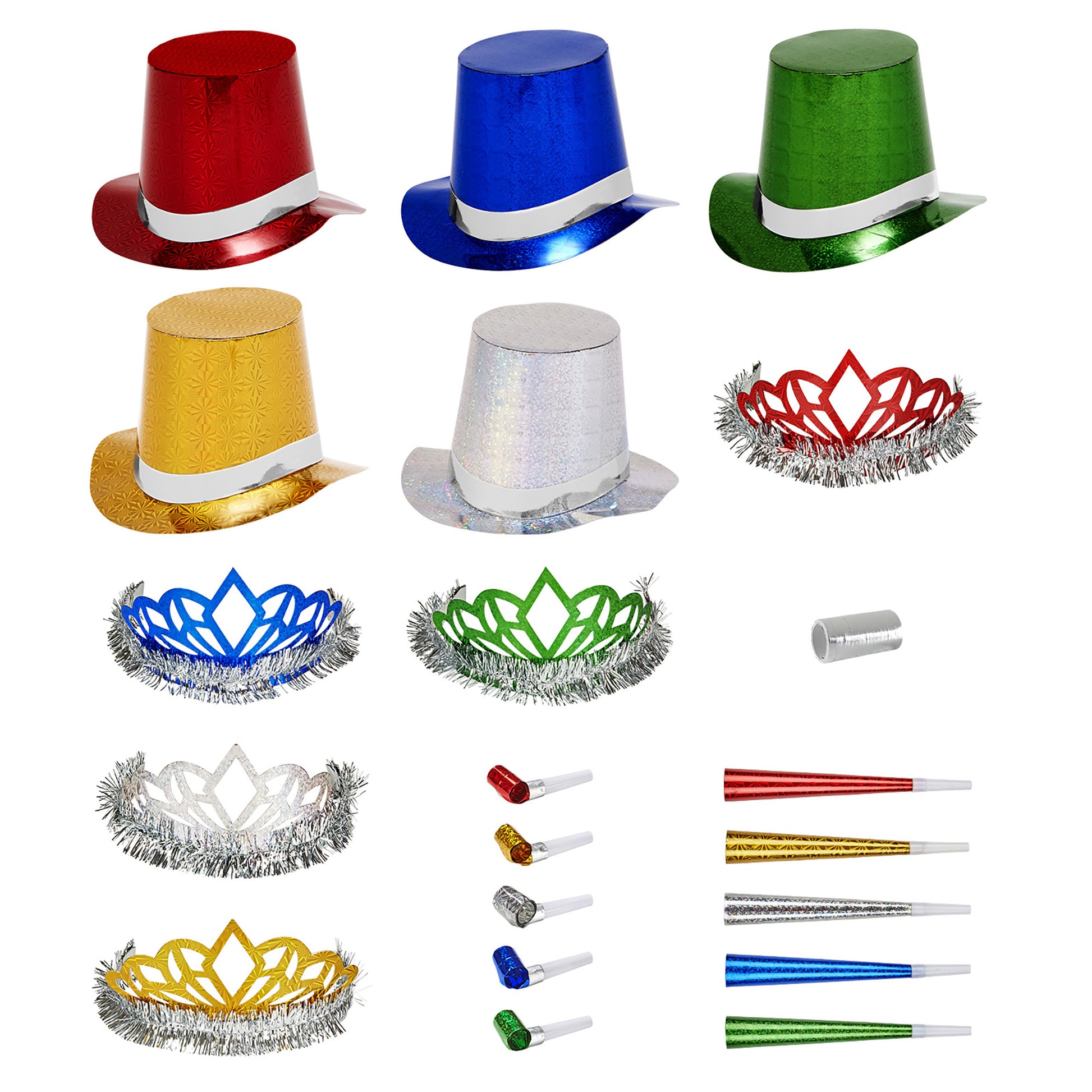 "HOLOGRAFISCHES PARTY KIT LAS VEGAS MULTICOLOR" – Vorderansicht