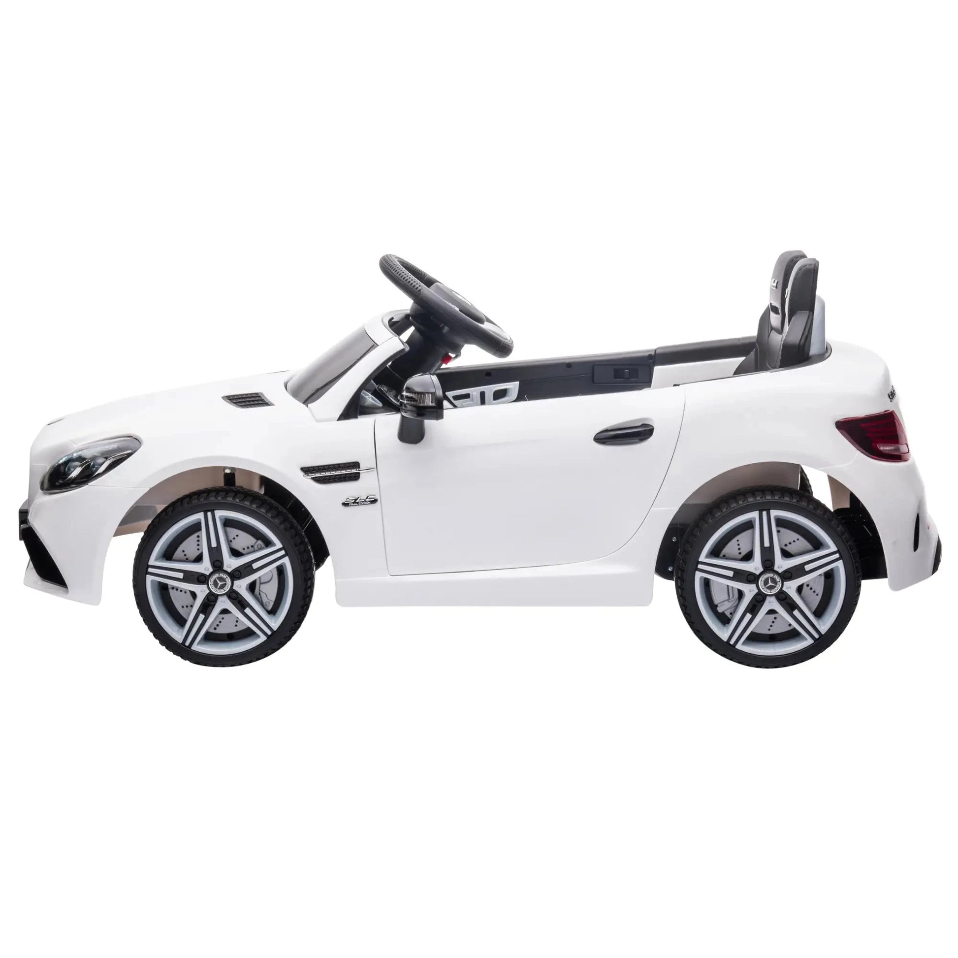 Elektroauto Kinder HOMCOM Mercedes SLC 300 Cabrio – Weiß, 12V - Fasnacht24.ch