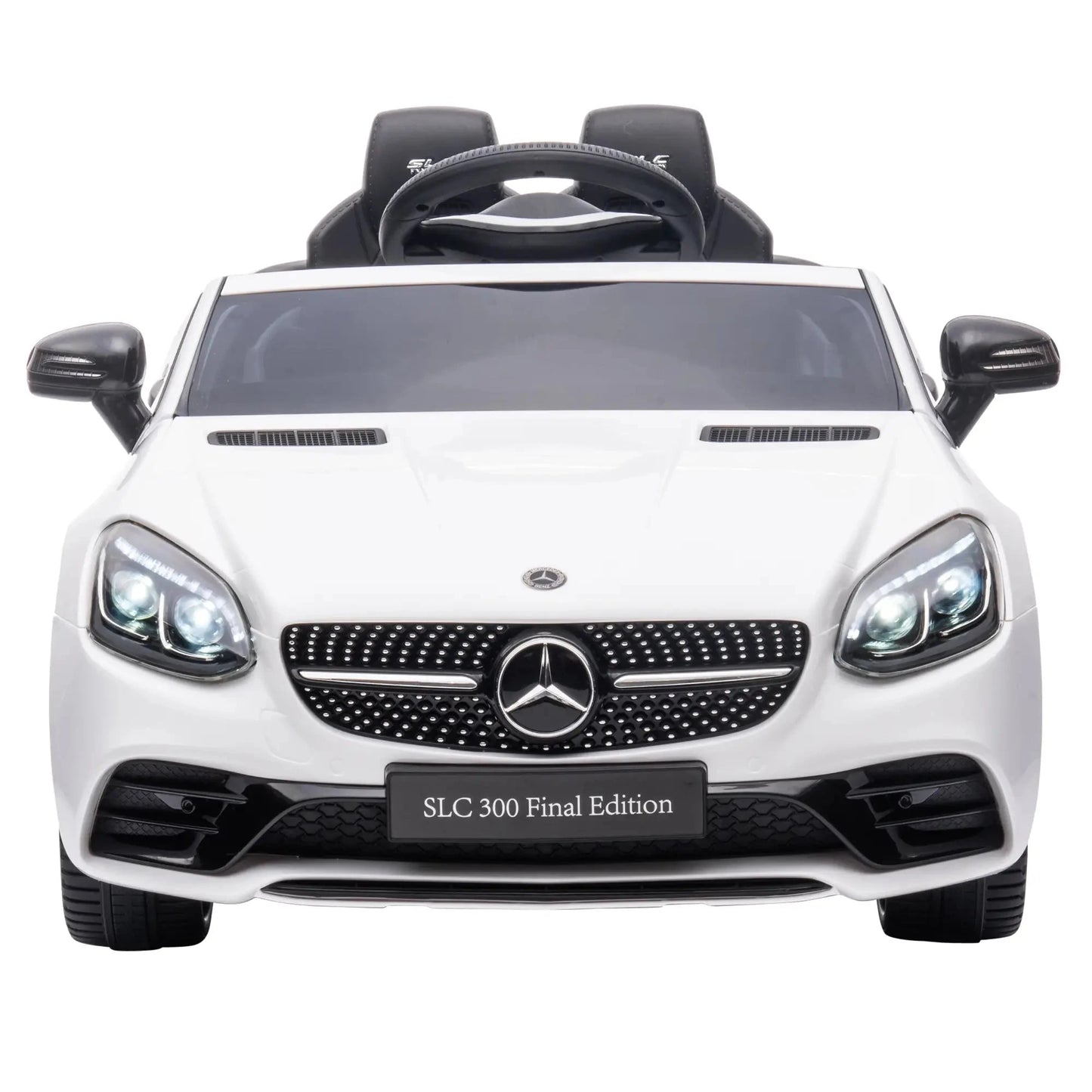 Elektroauto Kinder HOMCOM Mercedes SLC 300 Cabrio – Weiß, 12V - Fasnacht24.ch