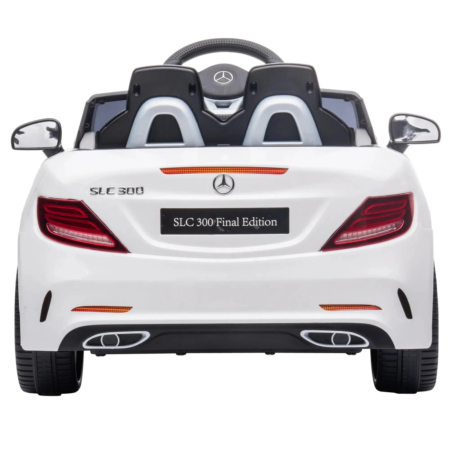 Elektroauto Kinder HOMCOM Mercedes SLC 300 Cabrio – Weiß, 12V - Fasnacht24.ch
