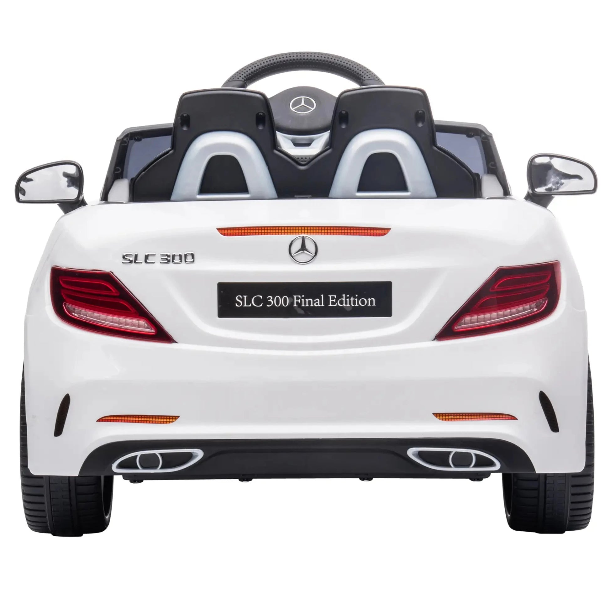 Elektroauto Kinder HOMCOM Mercedes SLC 300 Cabrio – Weiß, 12V - Fasnacht24.ch