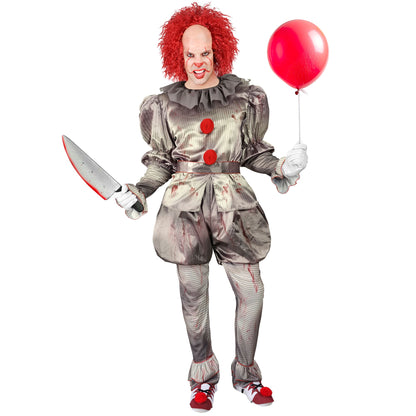 "HORROR CLOWN" (Hemd, Hose, Shorts, Gürtel, Überschuhe) – Vorderansicht