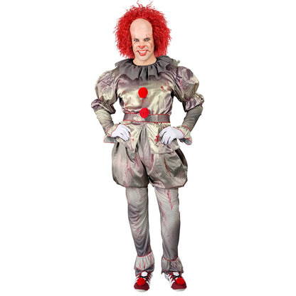"HORROR CLOWN" (Hemd, Hose, Shorts, Gürtel, Überschuhe) – Detailansicht