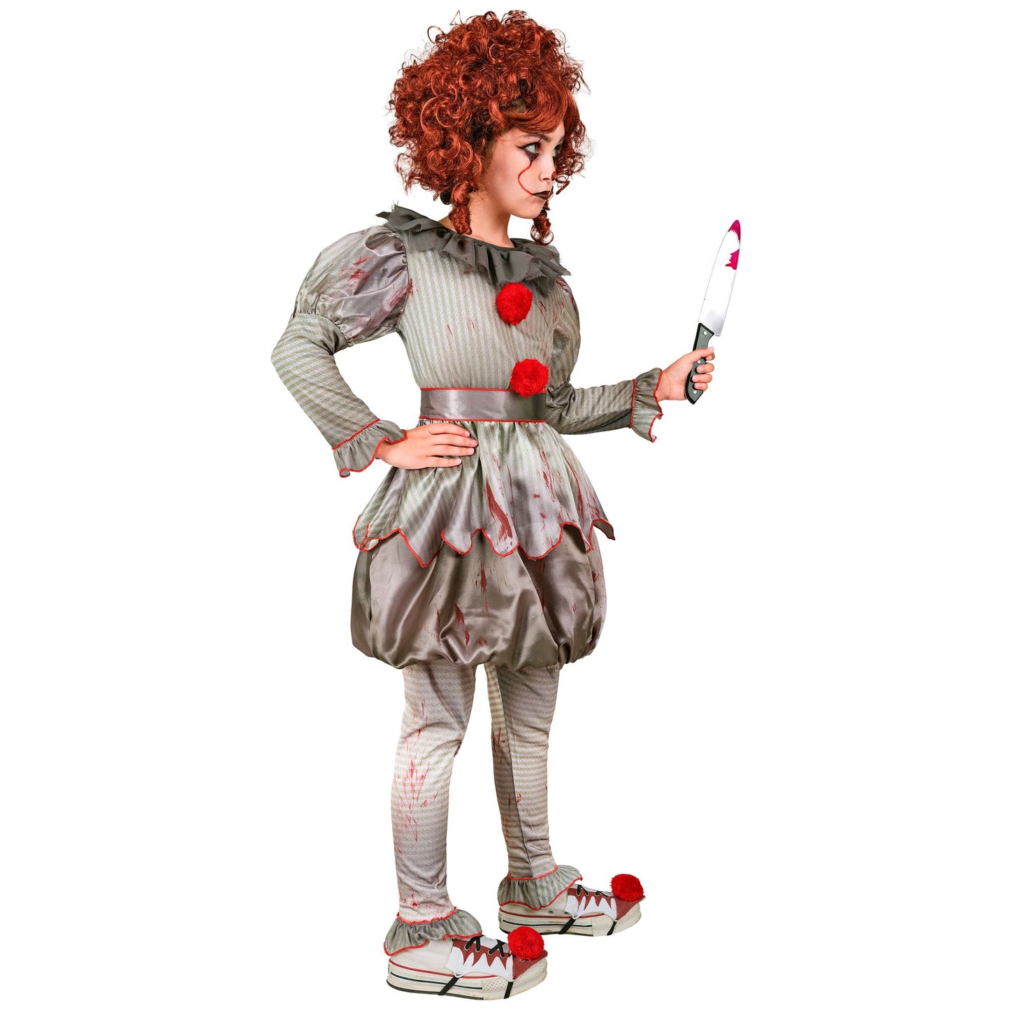 "HORROR CLOWN" (Kleid, Leggings, Gürtel, Schuhüberzieher) – Ansicht 3