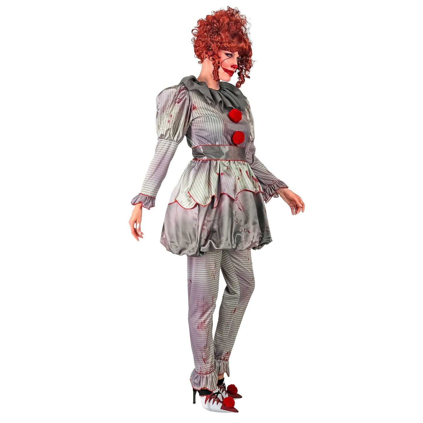 "HORROR CLOWN" (Kleid, Leggings, Gürtel, Schuhüberzieher) – Ansicht 3