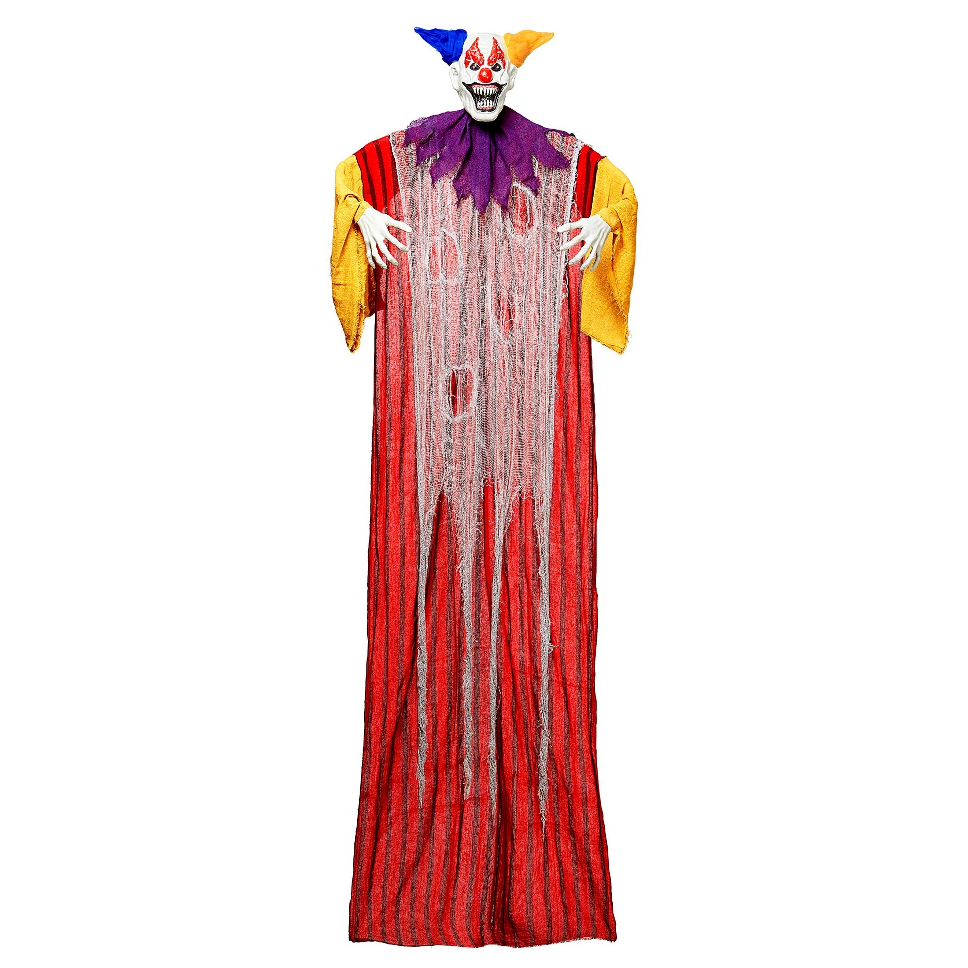 "HORROR CLOWN MIT PULSIEREND BLINKENDEN FARBWECHSELNDEN LED AUGEN" 232 cm – Ansicht 5