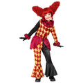 "HORROR-CLOWN" (Oberteil, Halskrause, Hose) – Vorderansicht