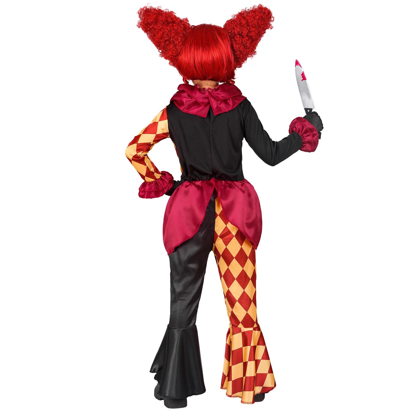 "HORROR-CLOWN" (Oberteil, Halskrause, Hose) – Ansicht 3