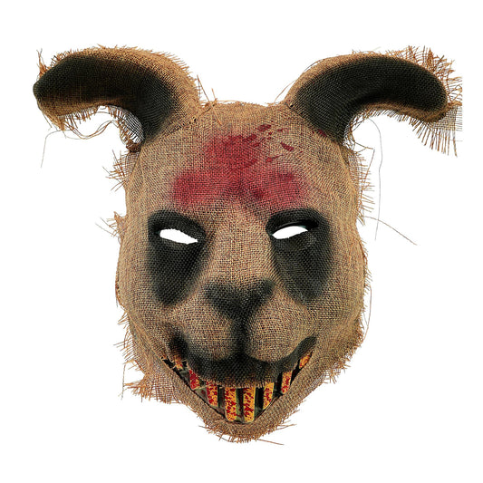 "HORROR HASENMASKE AUS PLASTIK & STOFF" – Vorderansicht