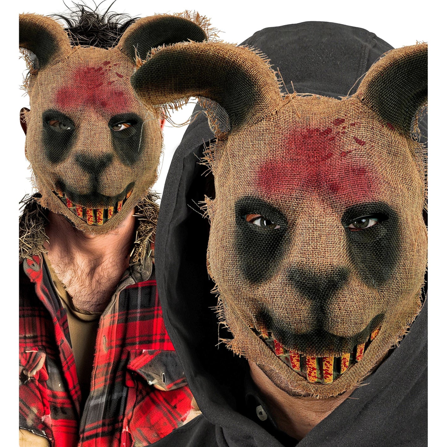 "HORROR HASENMASKE AUS PLASTIK & STOFF" – Ansicht 3