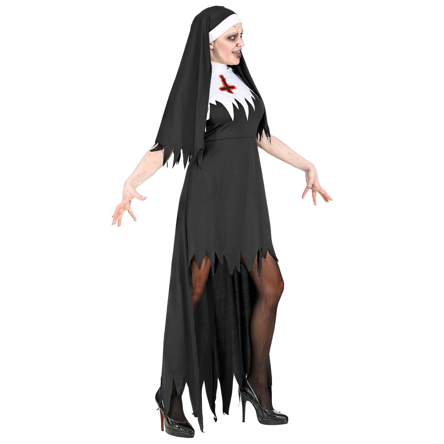 "HORROR NONNE" (Kleid mit Rock, Haube) – Ansicht 3