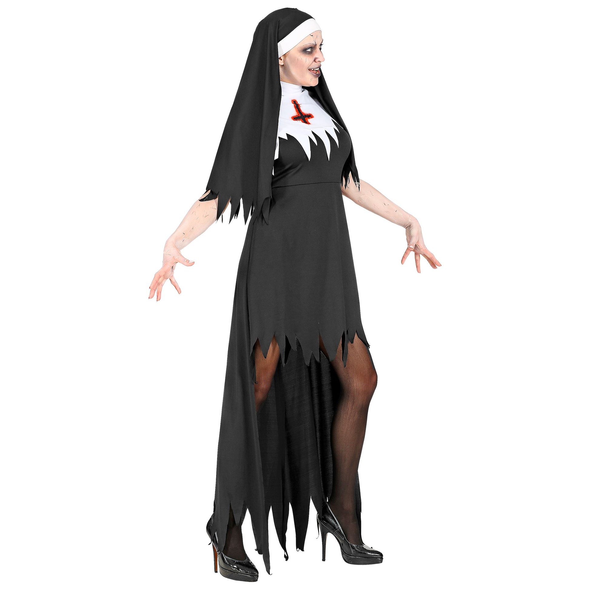 "HORROR NONNE" (Kleid mit Rock, Haube) – Ansicht 3