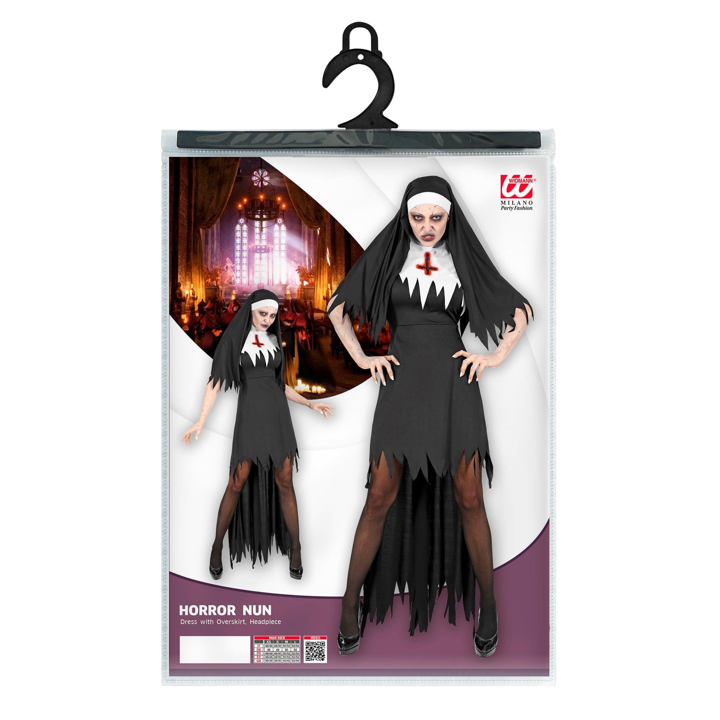 "HORROR NONNE" (Kleid mit Rock, Haube) – Ansicht 5