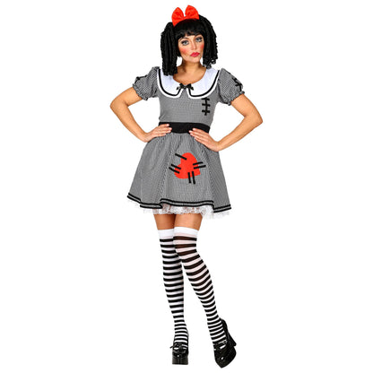 "HORROR PUPPE" (Kleid mit Reifunterrock, Haarschleife) – Detailansicht