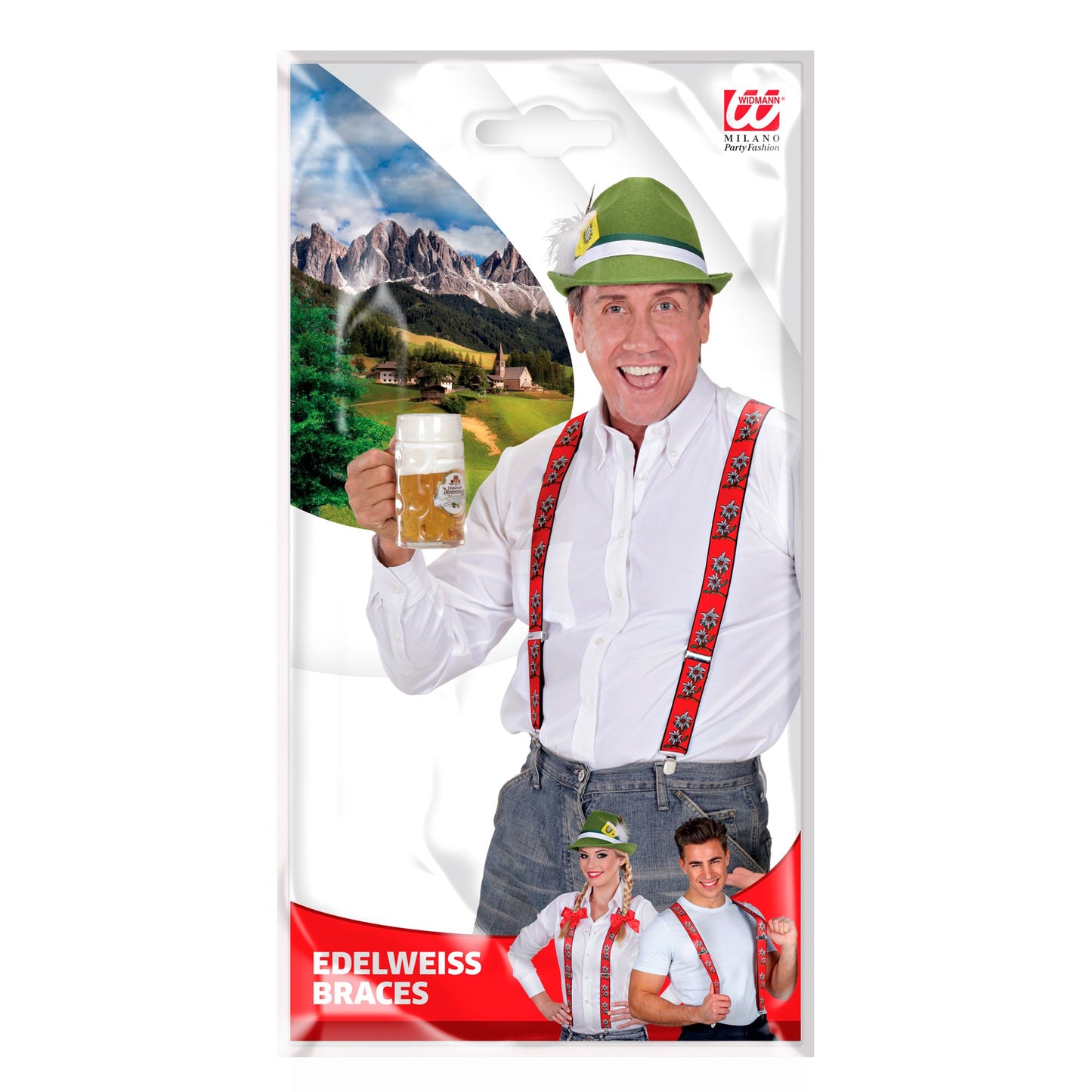 "HOSENTRÄGER EDELWEISS" – Detailansicht