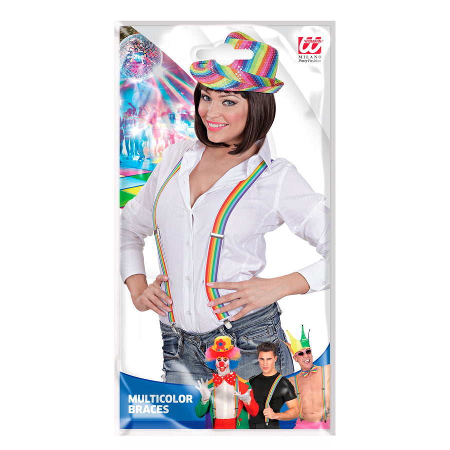"HOSENTRÄGER IN REGENBOGENFARBEN" – Detailansicht