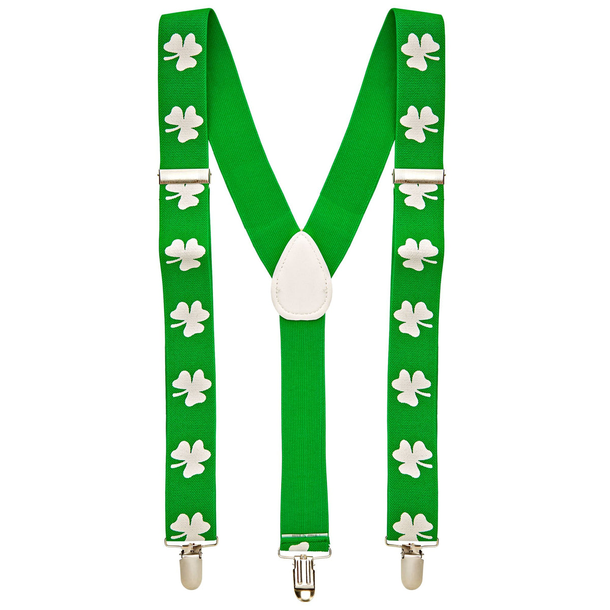 "HOSENTRÄGER ST. PATRICKS DAY KLEEBLATT" – Vorderansicht