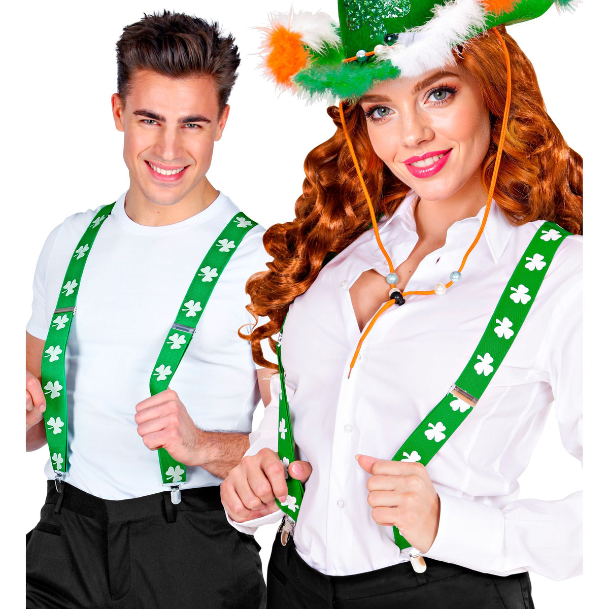 "HOSENTRÄGER ST. PATRICKS DAY KLEEBLATT" – Ansicht 3
