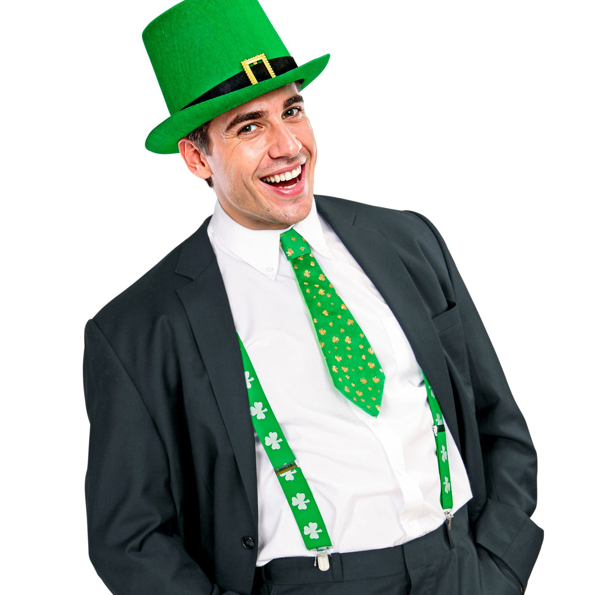 "HOSENTRÄGER ST. PATRICKS DAY KLEEBLATT" – Ansicht 5