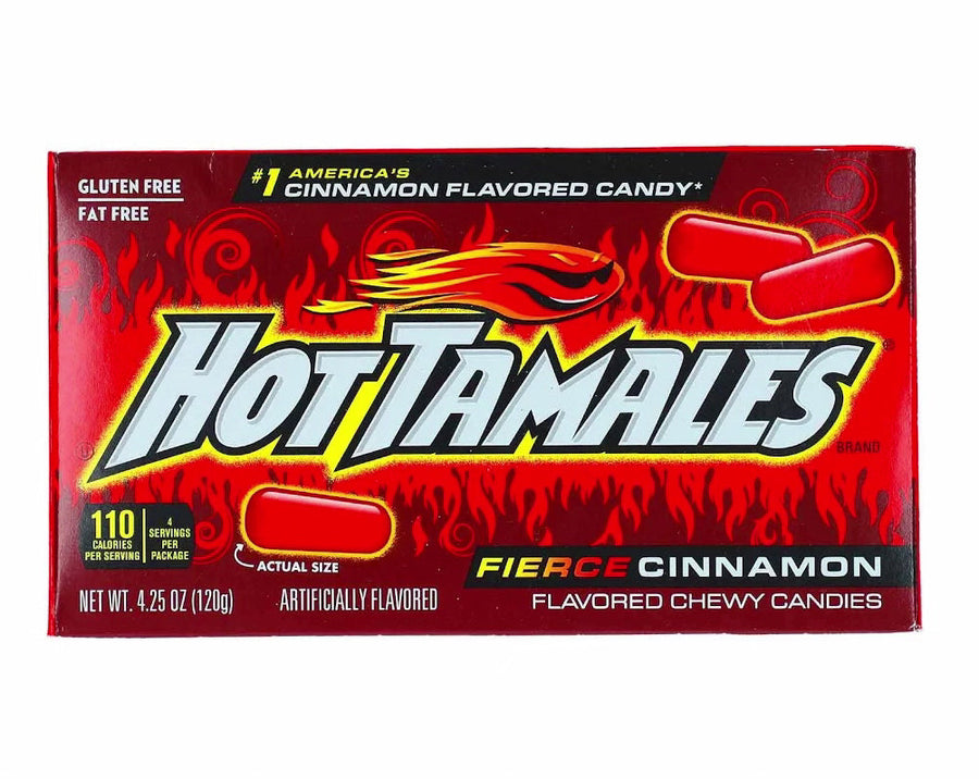 Hot Tamales Fierce Cinnamon 120 g Zimtbonbons mit feuriger Schärfe