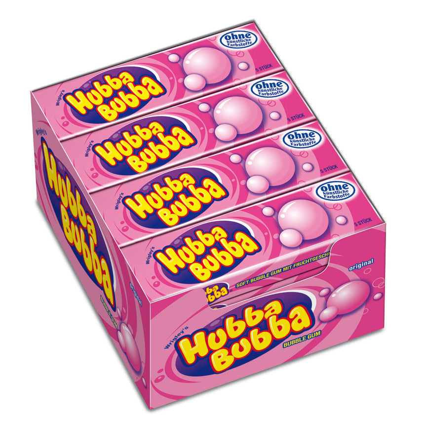 Hubba Bubba Fancy Fruit 5er Kaugummi mit Tutti-Frutti Geschmack – Detailansicht