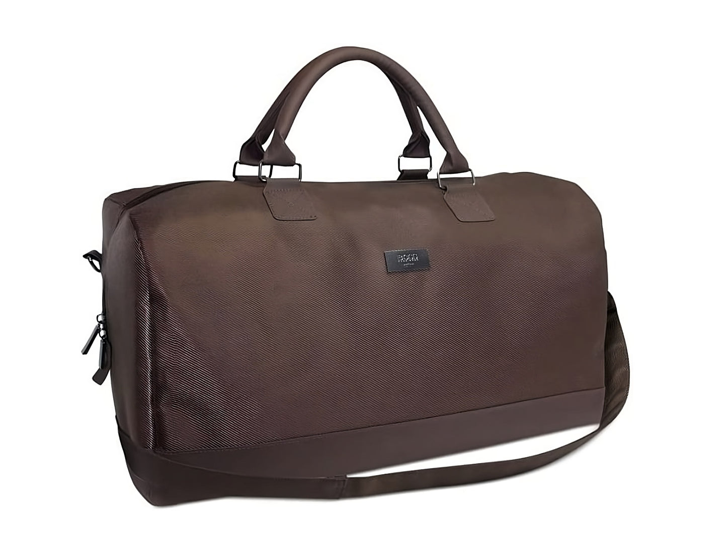 Hugo Boss Hugo Boss, Duffle, Kunstleder, Textilhandtasche, Wochenendtasche, Dunkelbraun, 50 x 18 x 31 cm Regular